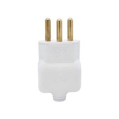 PINO ILUMI MACHO GIGANTE 2P+T 10A/250V BRANCO PACOTE C/10