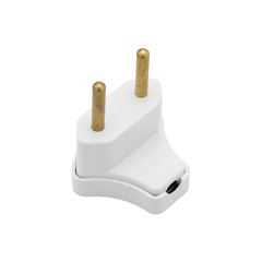 PINO ILUMI TRIANGULAR 2P 10A/250V BRANCO PACOTE C/10