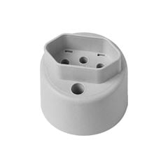 TOMADA SOBREPOR REDONDO ILUMI 2P+T 10A 250V PACOTE C/10