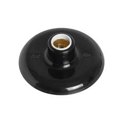 PLAFON COM SOQUETE PORCELANA ILUMI  E-27 100W 250V PRETO