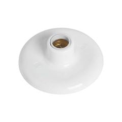 PLAFON COM SOQUETE PORCELANA ILUMI  E-27 100W 250V BRANCO