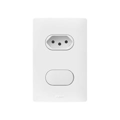 PIAL VIVA LINHA BR 1 INTERRUPTOR PARALELO+1 TOMADA 2P+T 10A