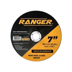 DISCO DESBASTE RANGER '7' X 6,0 X 7/8 - 180 X 6,0 X 22,23MM