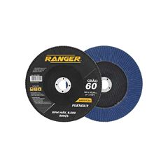 DISCO FLAP ÓXIDO DE ZIRCÔNIA RANGER 7 X 7/8 -180MM X 22,23 GRÃO 60