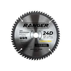 DISCO PARA MADEIRA WIDEA RANGER 7.1/4 X 24D X 20MM-185MM X 3/4 X 24D