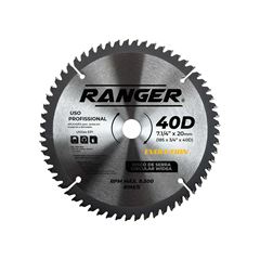 DISCO PARA MADEIRA WIDEA RANGER 7.1/4 X 40D X 20MM-185MM X 3/4 X 40D