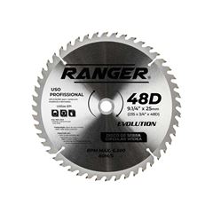 DISCO PARA MADEIRA WIDEA RANGER 9.1/4 X 48D X 25MM-235MM X 3/4 X 48D