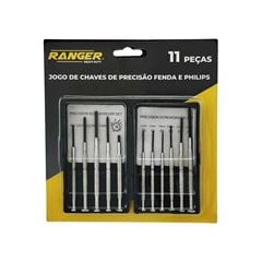 JOGO DE CHAVE RANGER PRECISÃO C/11 PEÇAS