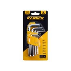 JOGO CHAVE ALLEN RANGER CURTA 1,5MM A 10MM COM 9 PEÇAS