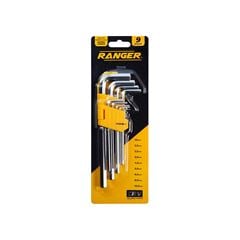JOGO CHAVE ALLEN RANGER LONGA 1,5MM A 10MM COM 9 PEÇAS