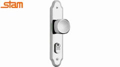 FECHADURA STAM INOX MAÇANETA BOLA 803/02 EXTERNA GORJE